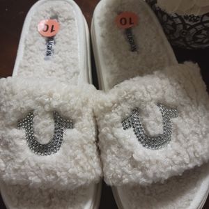 True religion platform sandals